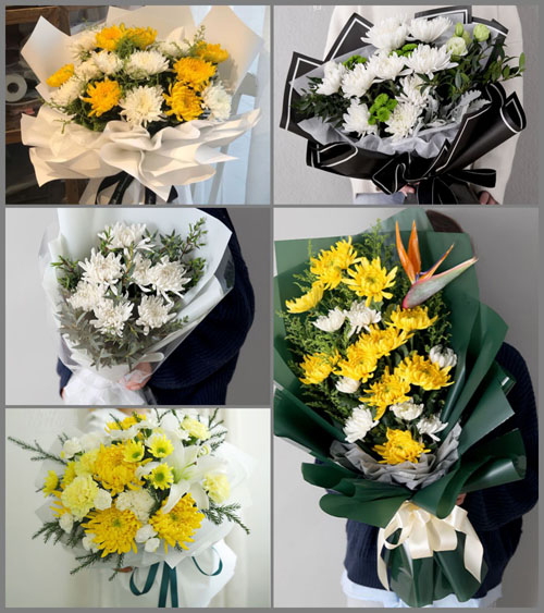 安徽池州市石台县白事花束代送